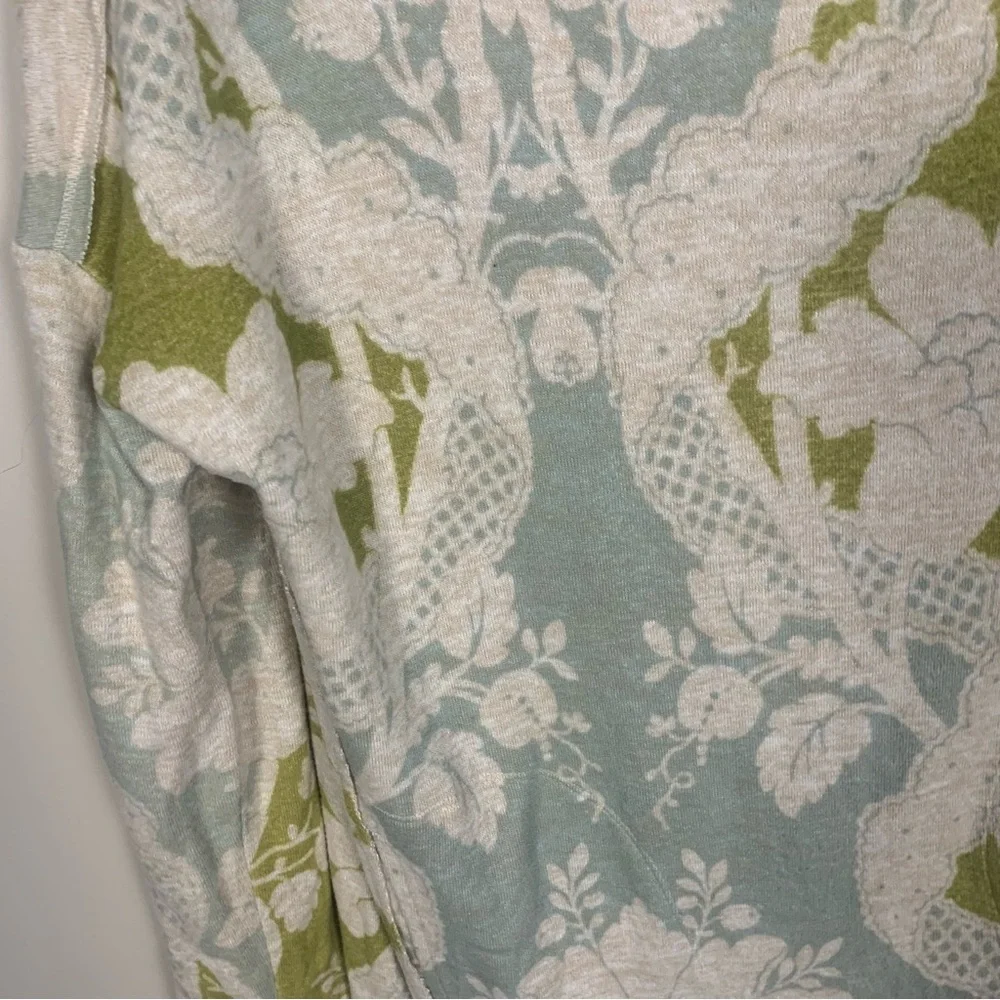 Anthropologie Saturday Sunday Soft Cozy Cowl Neck Floral Sweater Dress - Picture 13 of 14